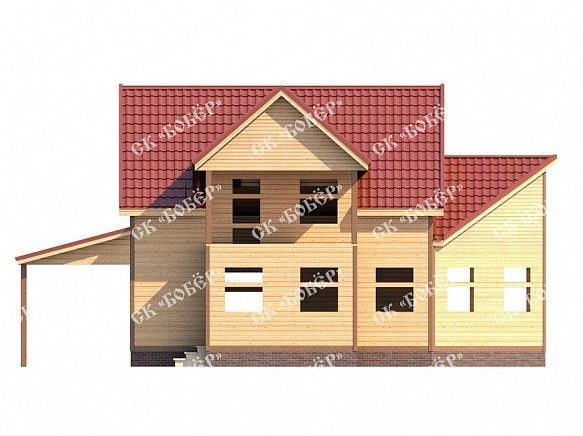 Дом из бруса 8х14. фото